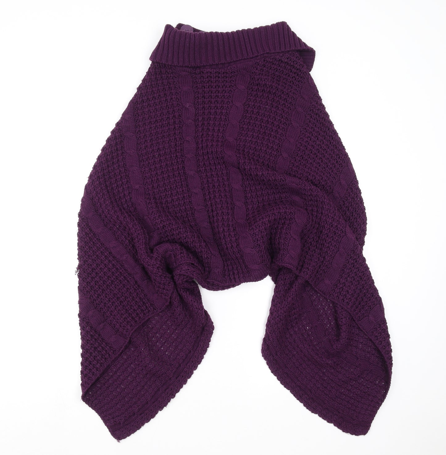 Preworn Womens Purple   Cape Jumper One Size