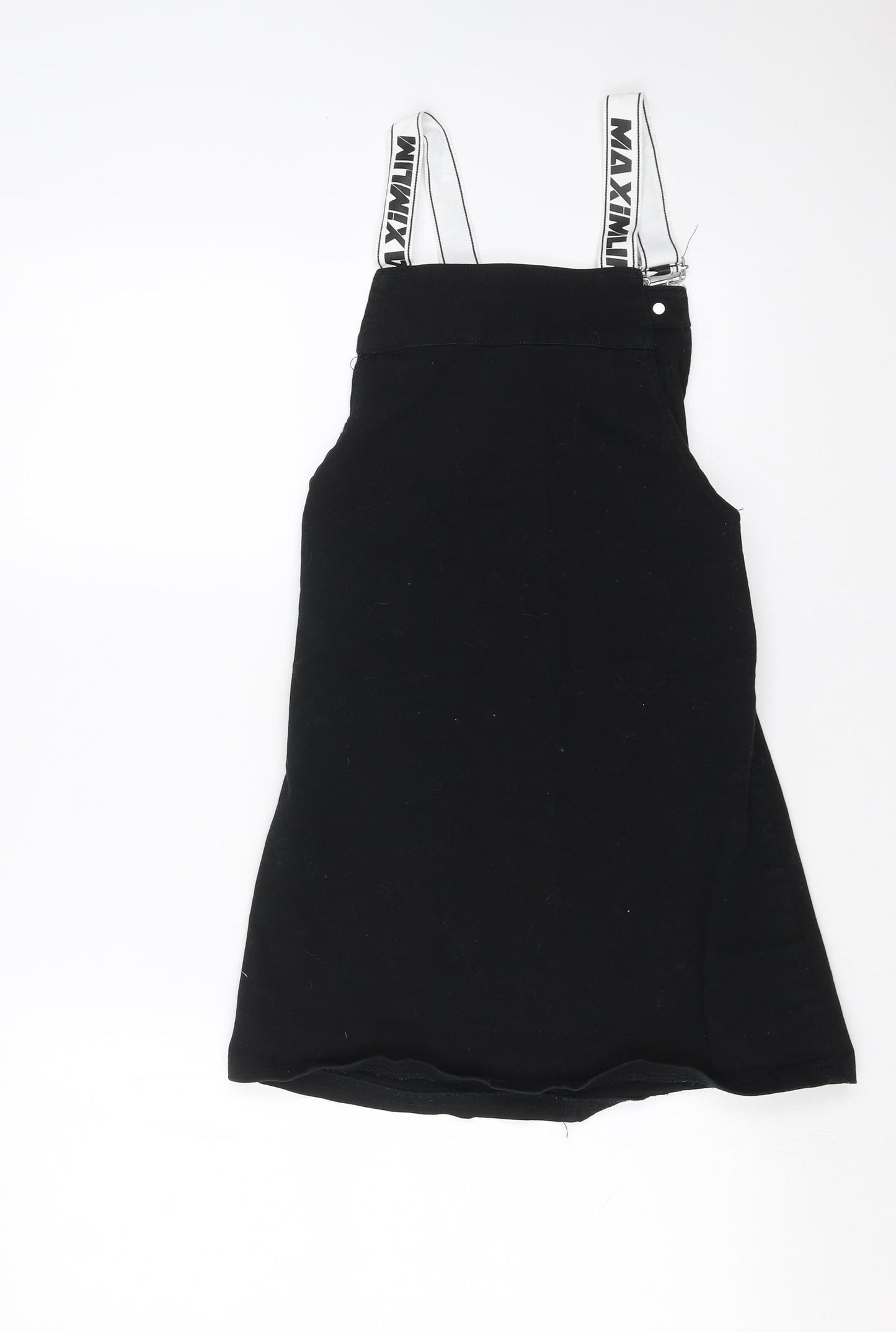 Divided by H&M Womens Black   Pinafore/Dungaree Dress  Size 4