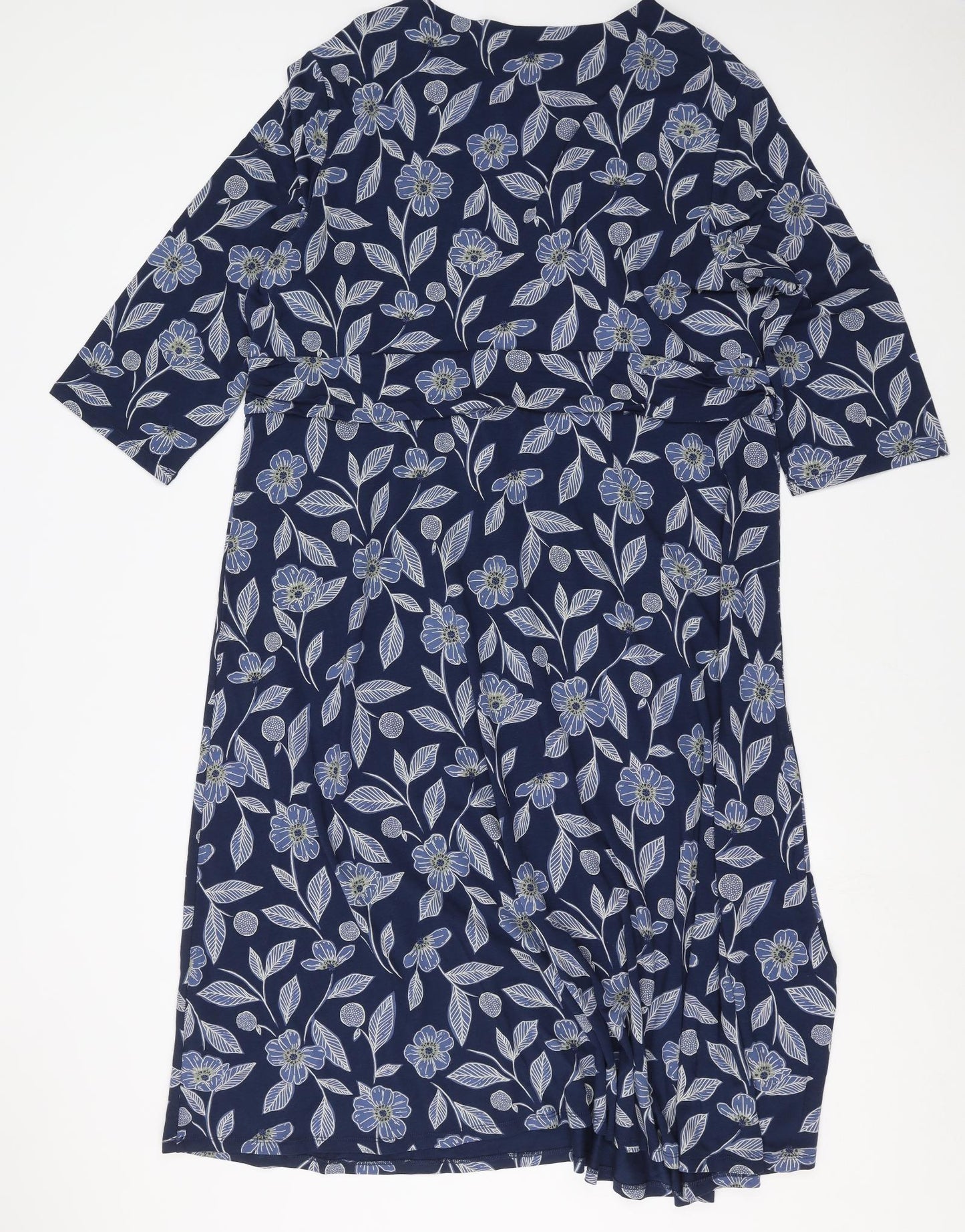 Seasalt cornwall Womens Blue Floral  A-Line  Size 24