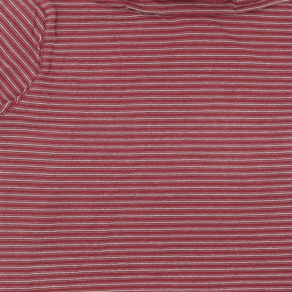 Army & Navy Mens Red Striped   Polo Size L