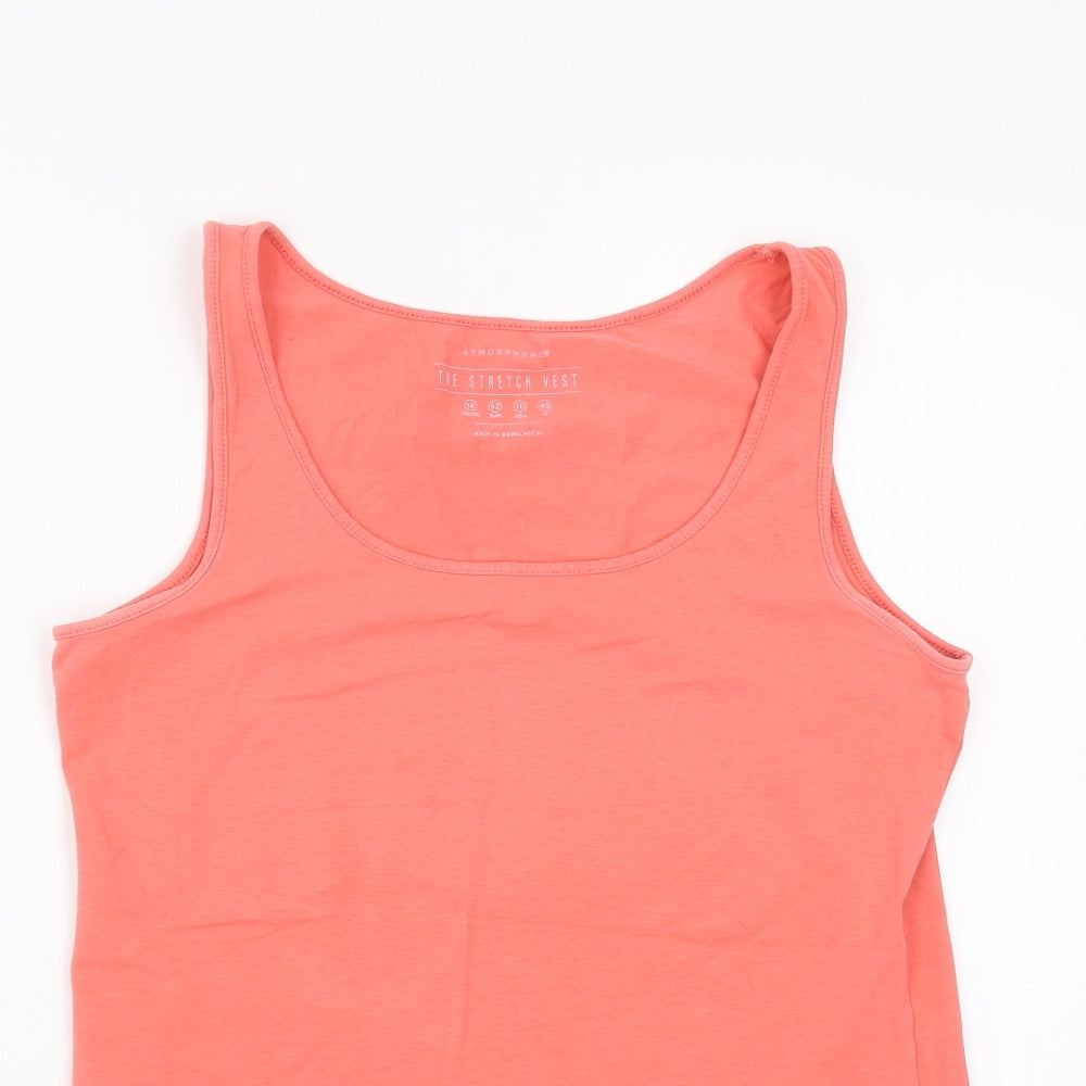 Primark Womens Pink   Basic Tank Size 14  - stretch vest