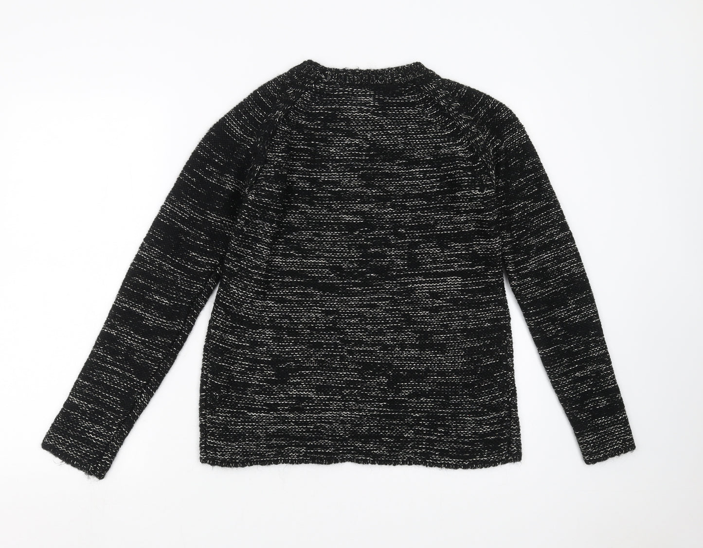 NEXT Womens Black  Knit Pullover Jumper Size 8