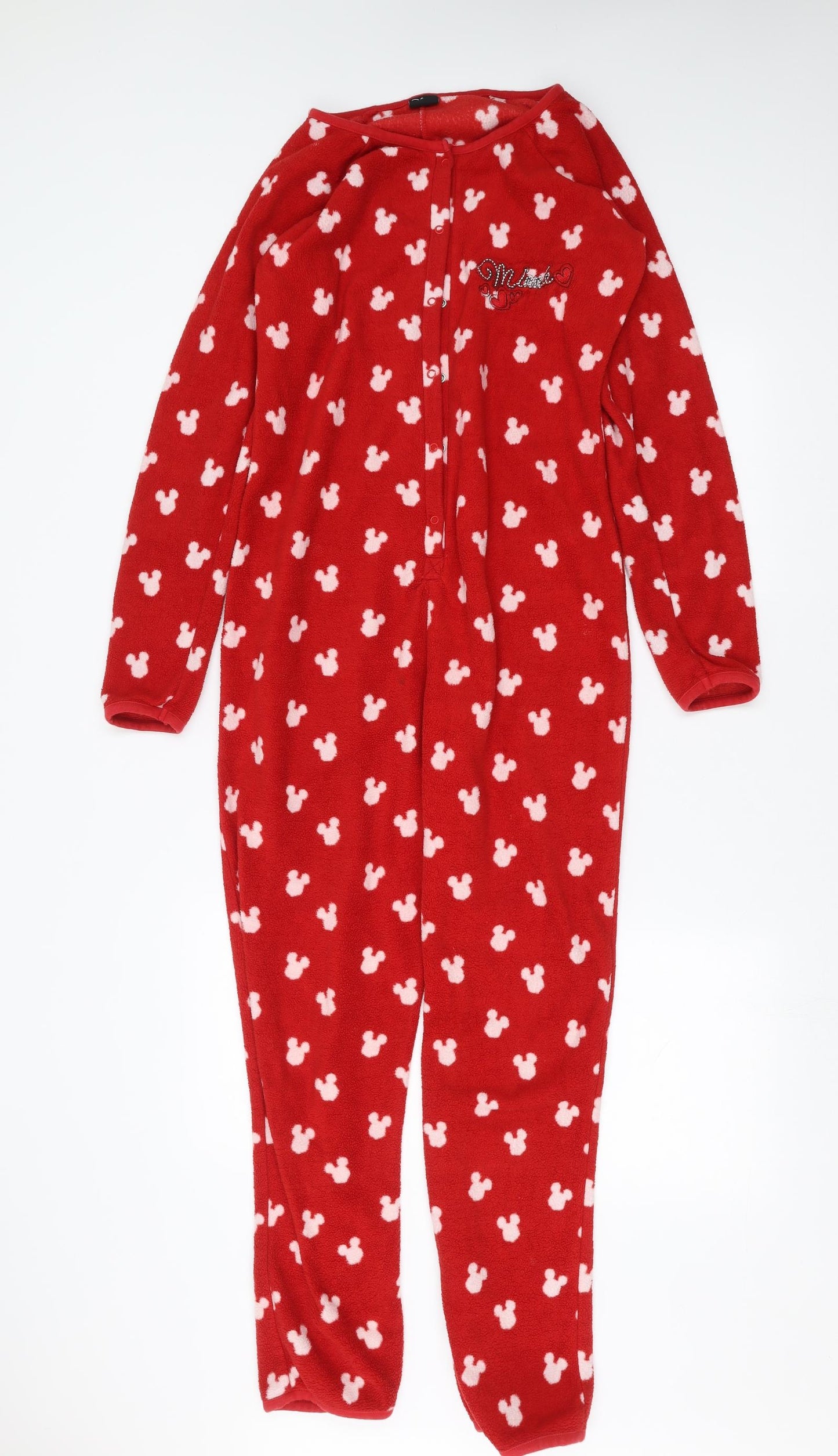 Disney Womens Red Solid  Top One Piece Size 8  - Minnie mouse
