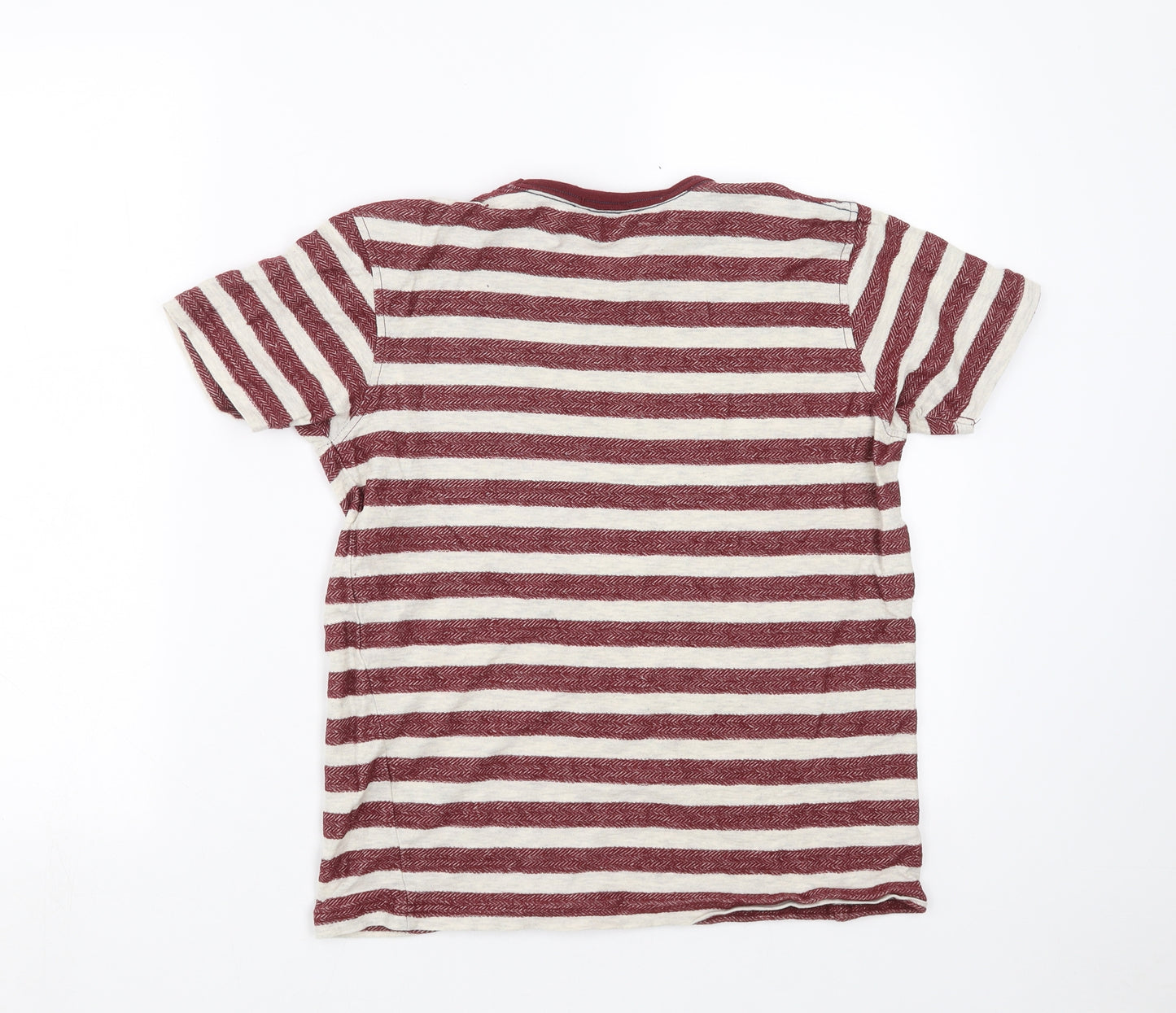 George Boys Red Striped  Basic T-Shirt Size 13-14 Years