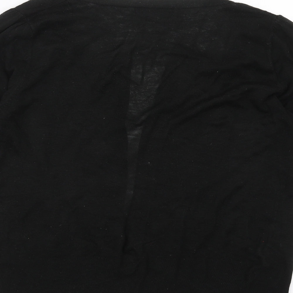 George Womens Black  Knit Cardigan Jumper Size 16