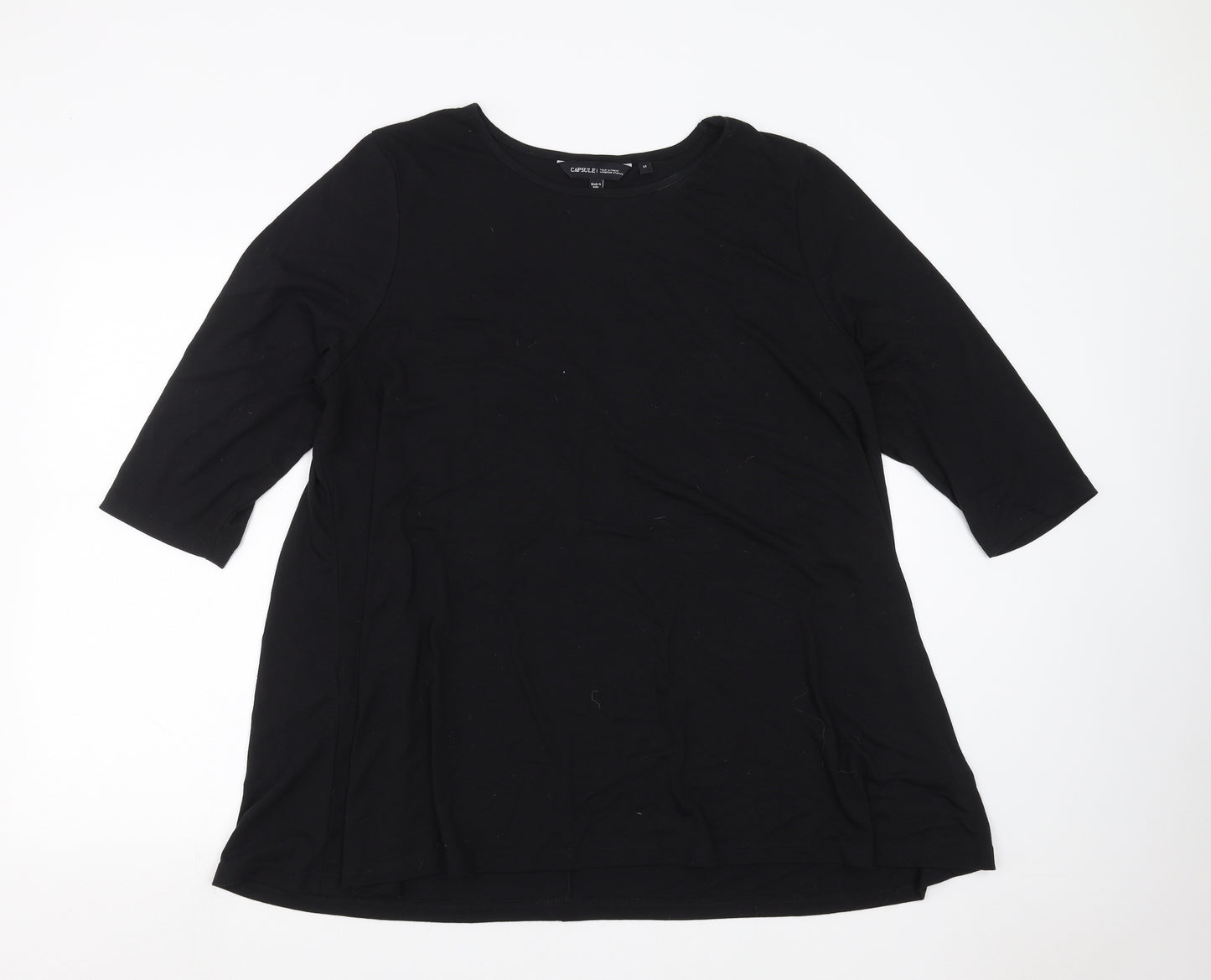 CAPSULE Womens Black   Basic T-Shirt Size 22