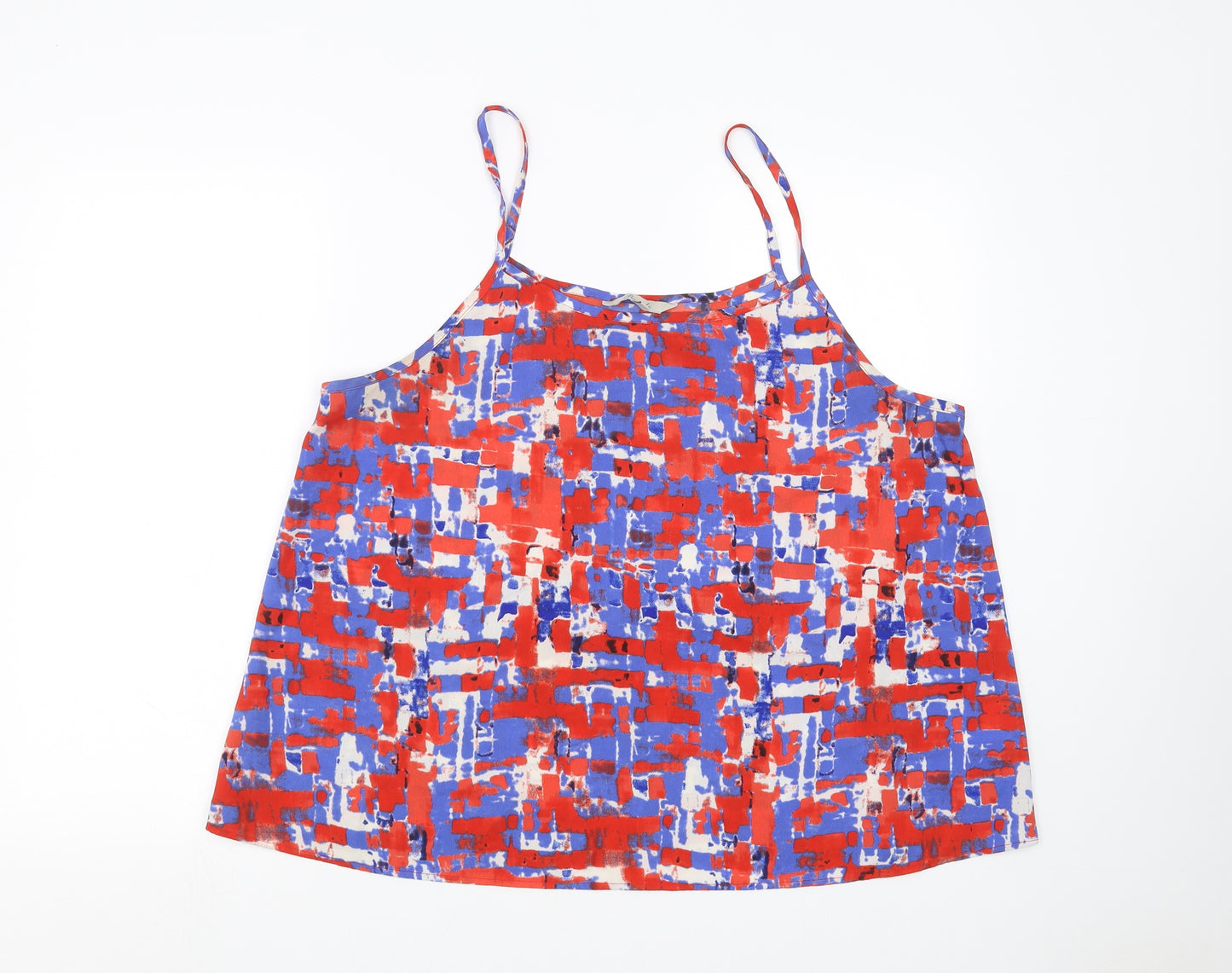 Peacocks Womens Blue Geometric  Camisole Blouse Size 20