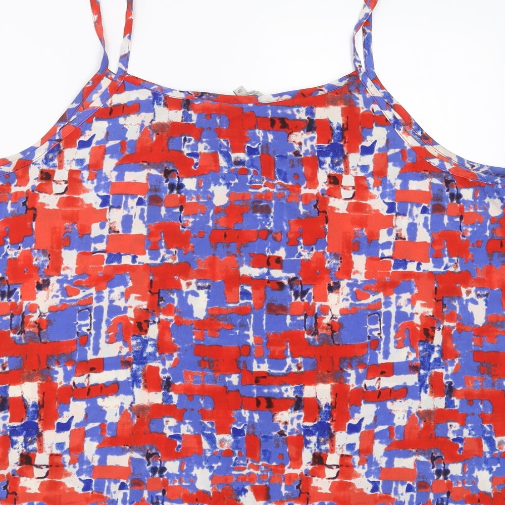 Peacocks Womens Blue Geometric  Camisole Blouse Size 20