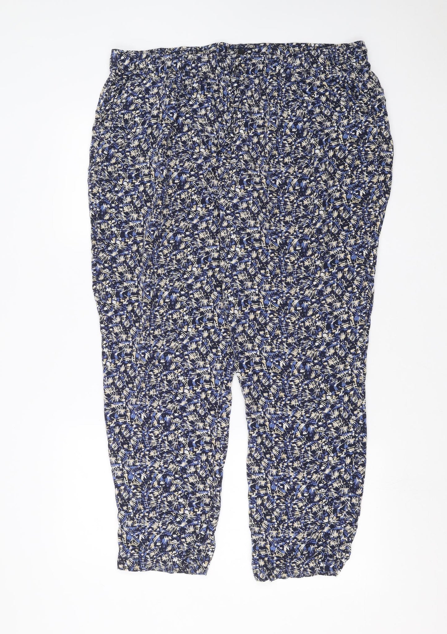 ARISTA Womens Blue Geometric  Trousers  Size 20 L28 in
