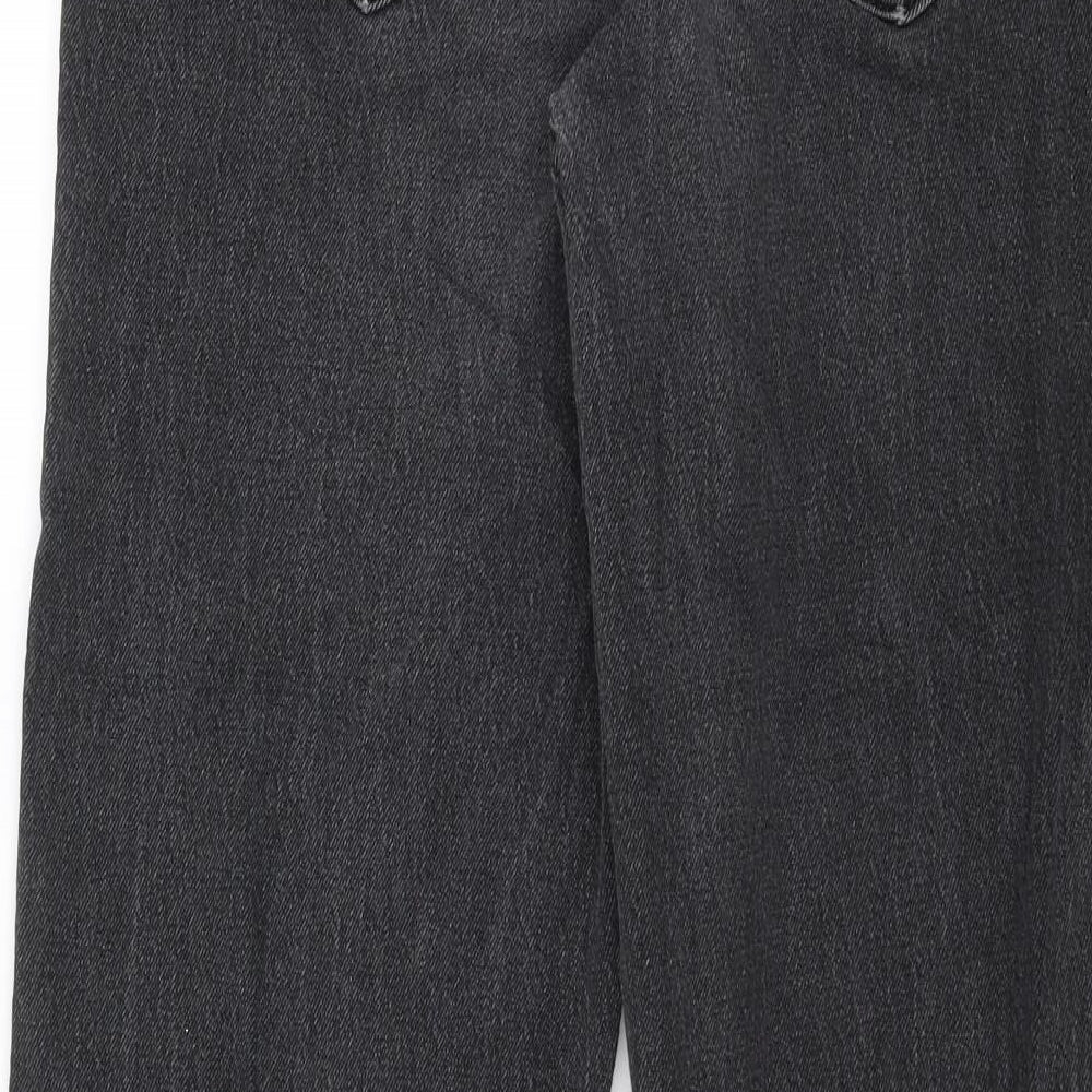Denim Riders Womens Grey  Denim Straight Jeans Size 6 L28 in