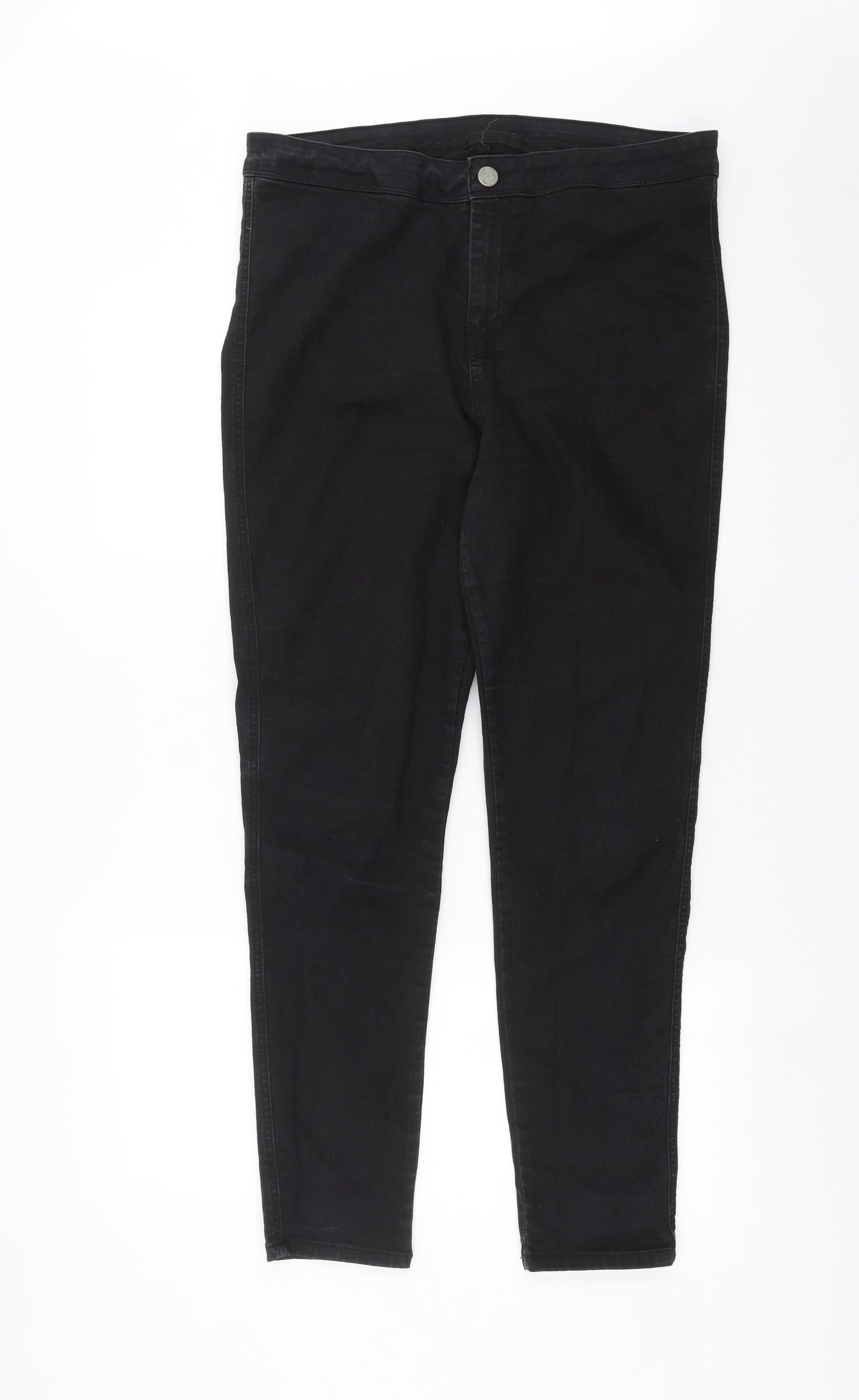 ASOS Womens Black  Denim Skinny Jeans Size 20 L29 in