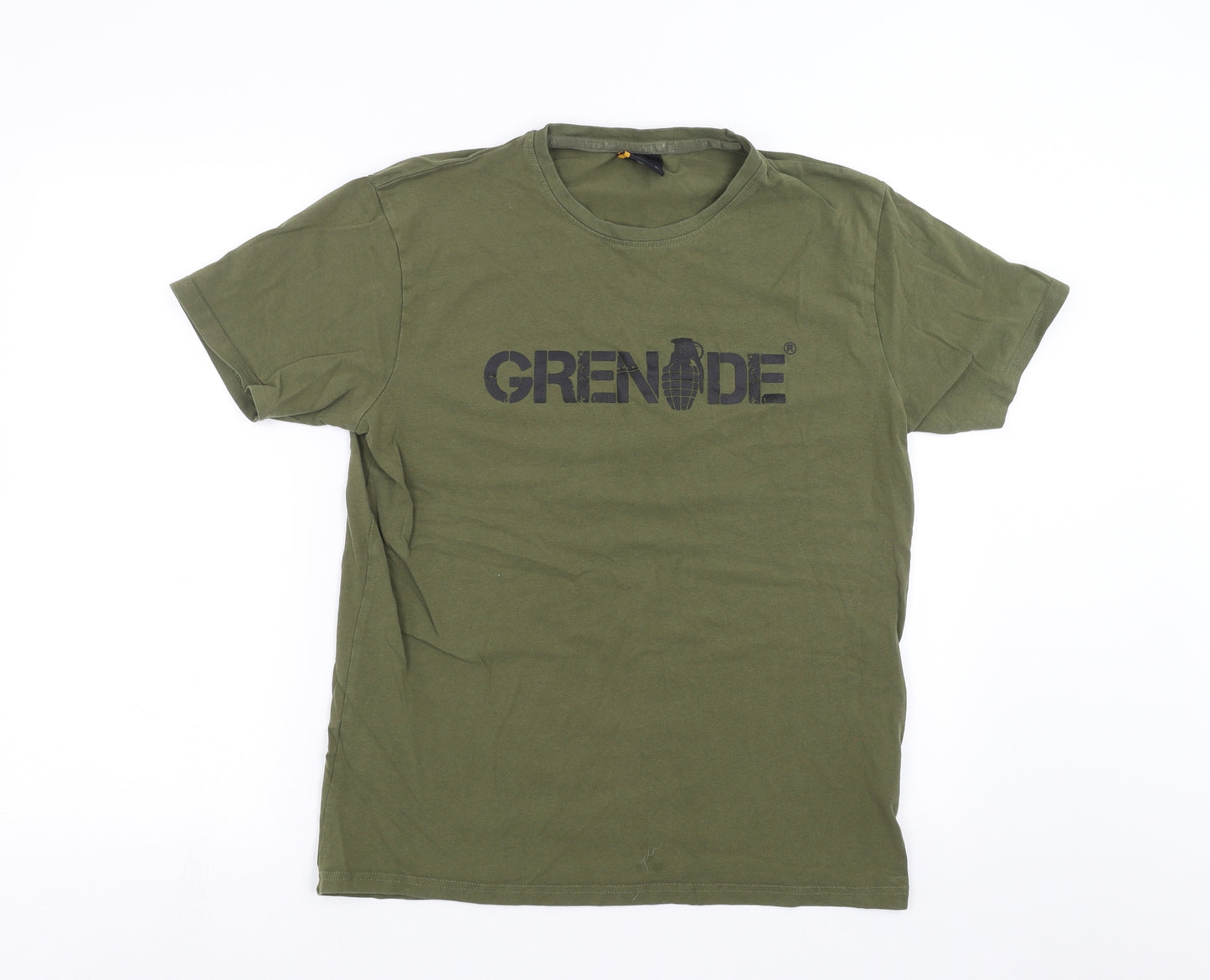 Grenade Mens Green    T-Shirt Size XL