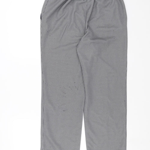 Marks and Spencer Womens Blue Houndstooth  Trousers  Size 14 L26 in