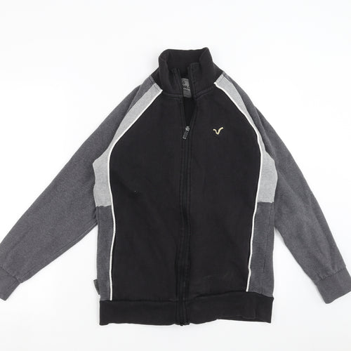 Voi Jeans Mens Black   Full Zip Sweatshirt Size M