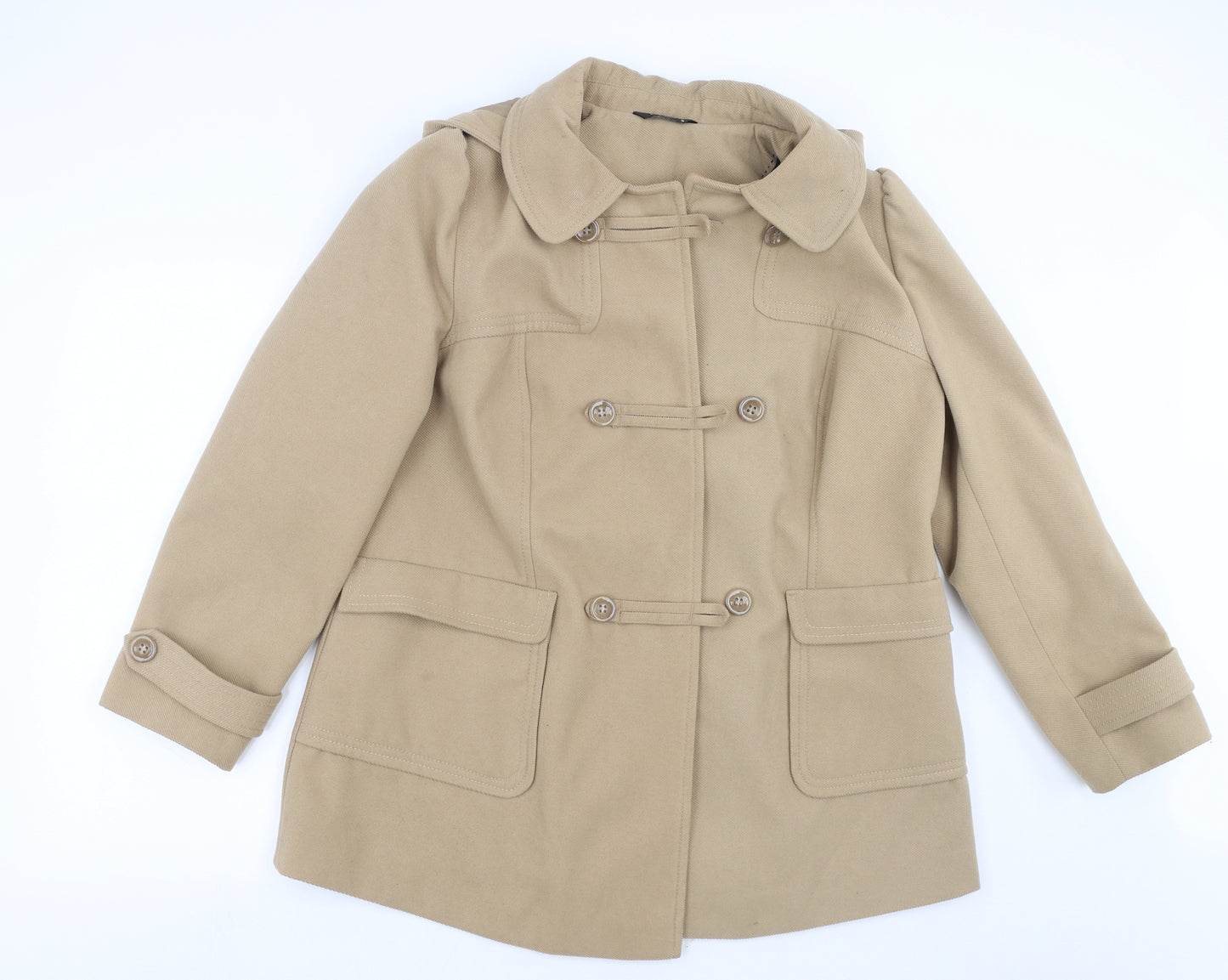 BM Womens Beige   Jacket Coat Size 18