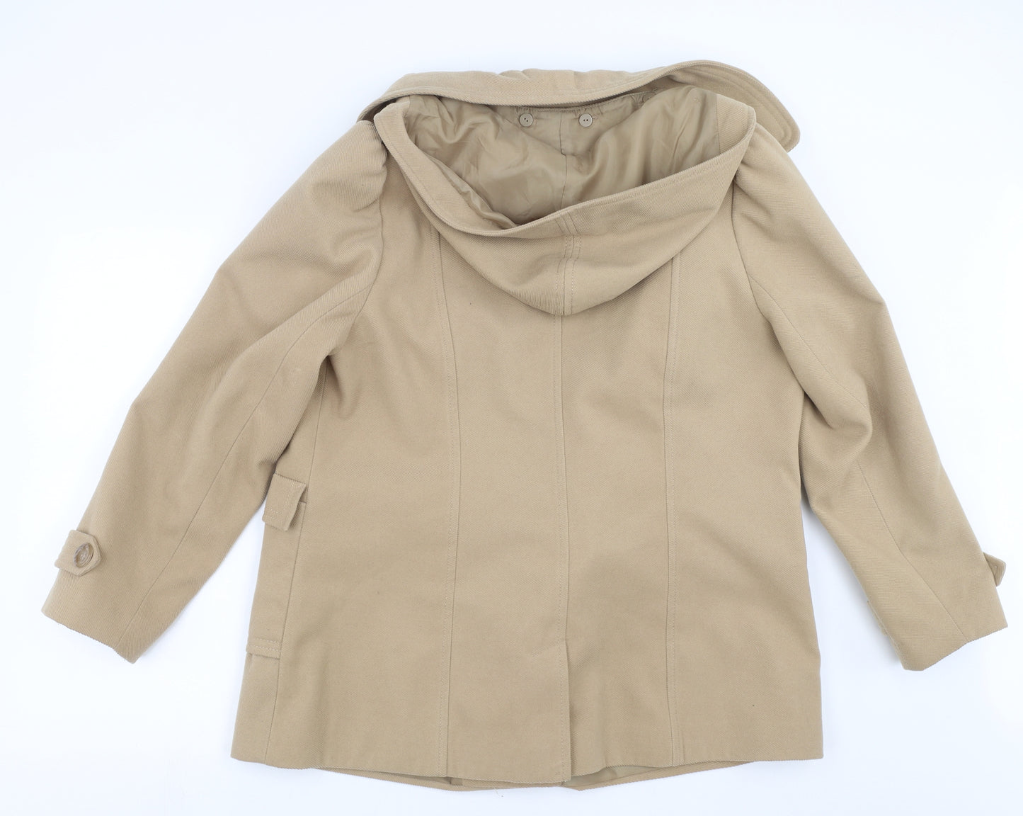 BM Womens Beige   Jacket Coat Size 18
