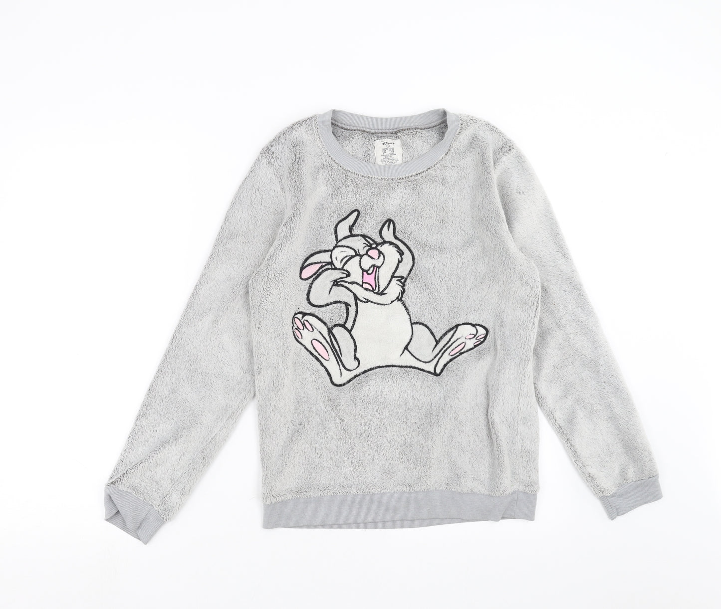 Primark Womens Grey Solid  Top Pyjama Top Size S  - DISNEY
