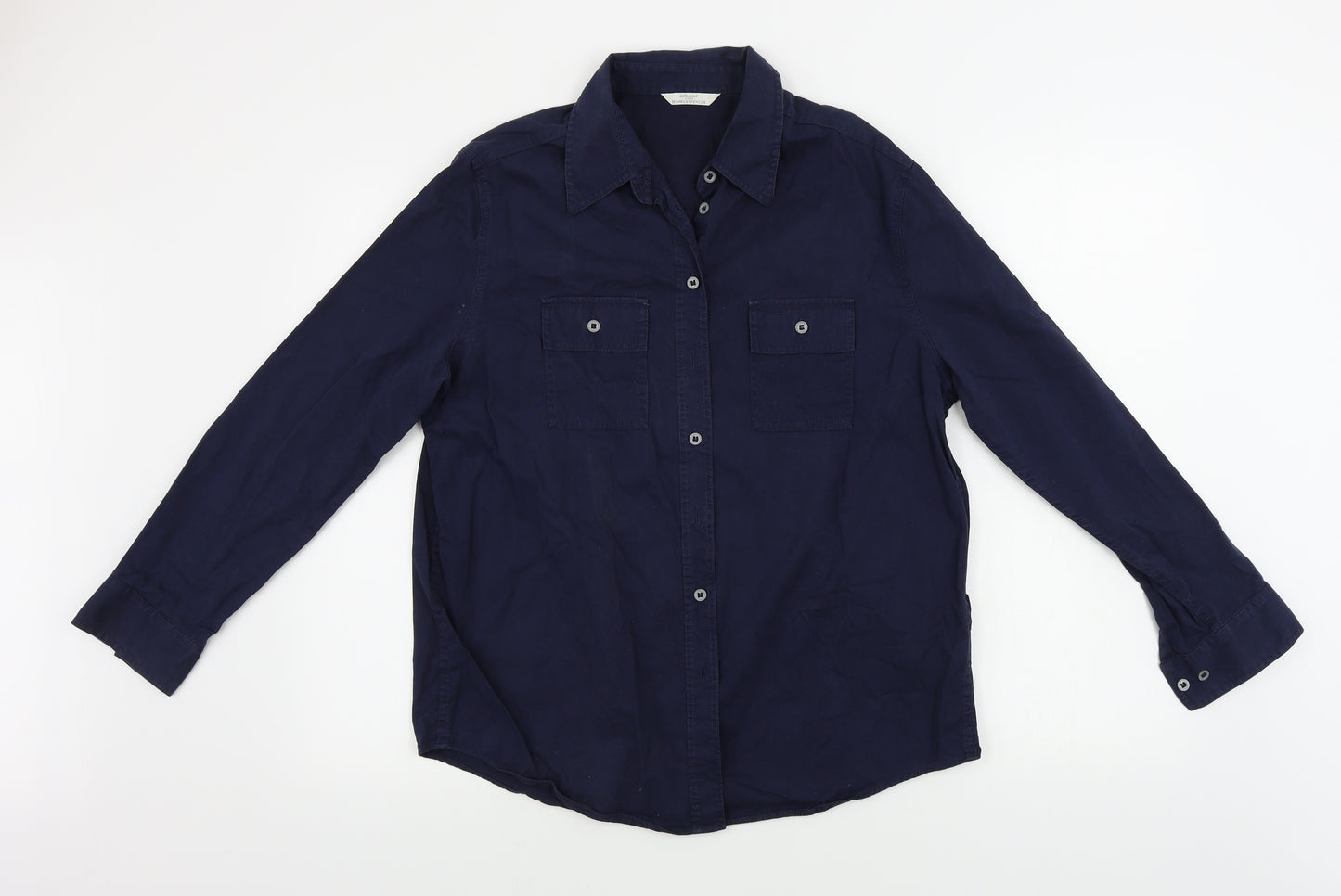 Marks and Spencer  Womens Blue   Basic Button-Up Size 14