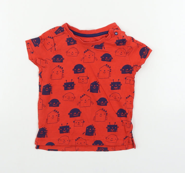 Mothercare Boys Red Basic T-Shirt Size 12-18 Months