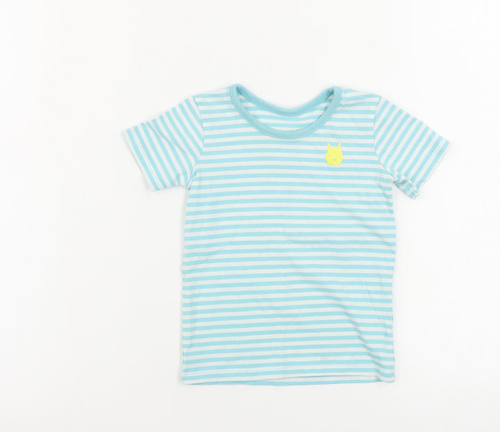 George  Boys Blue Striped  Basic Blouse Size 12-18 Months