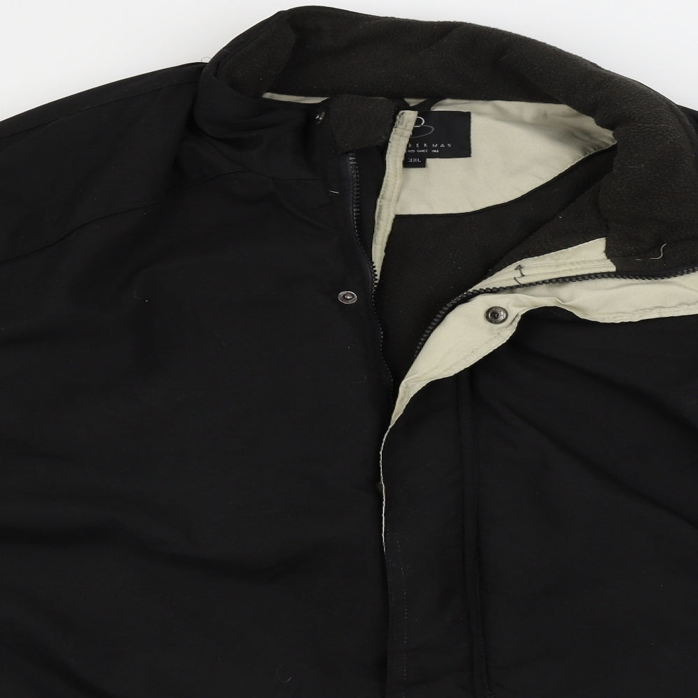 Paul Berman  Mens Black   Jacket Coat Size 3XL