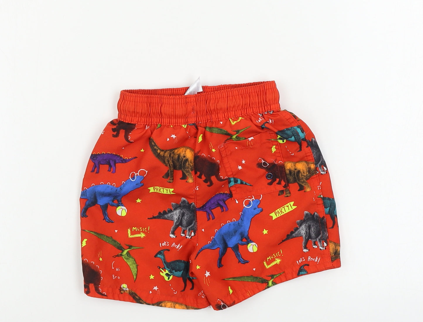 George  Boys Red   Cropped Trousers Size 12-18 Months