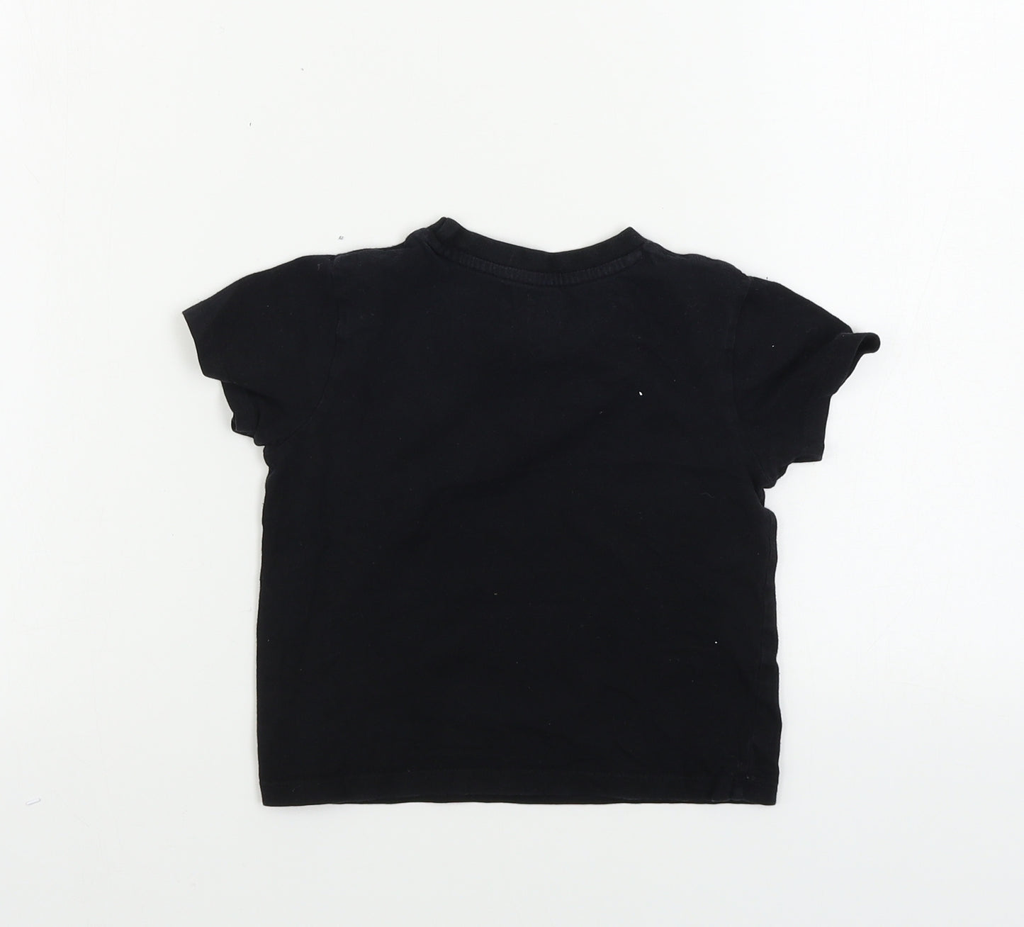 Pep&co      Boys Black   Basic T-Shirt Size 3-4 Years