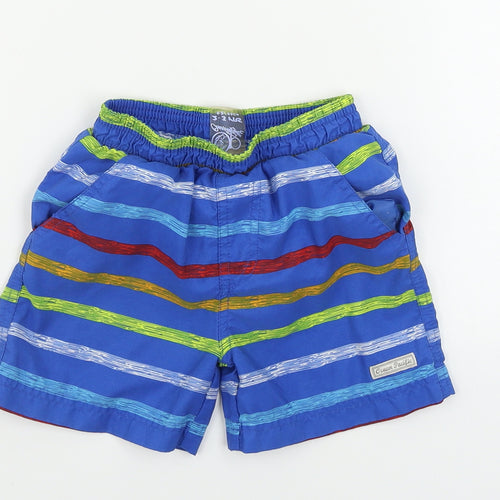 Ocean Pacific  Boys Blue Striped  Bermuda Shorts Size 2-3 Years