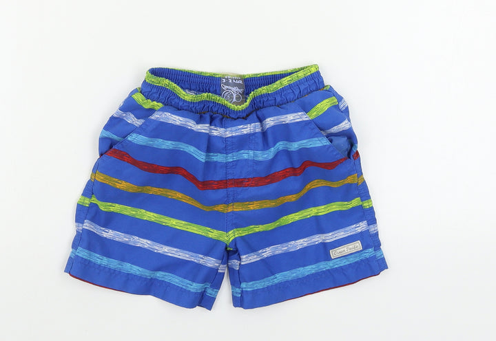 Ocean Pacific  Boys Blue Striped  Bermuda Shorts Size 2-3 Years