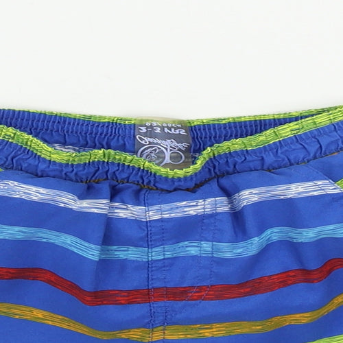 Ocean Pacific  Boys Blue Striped  Bermuda Shorts Size 2-3 Years
