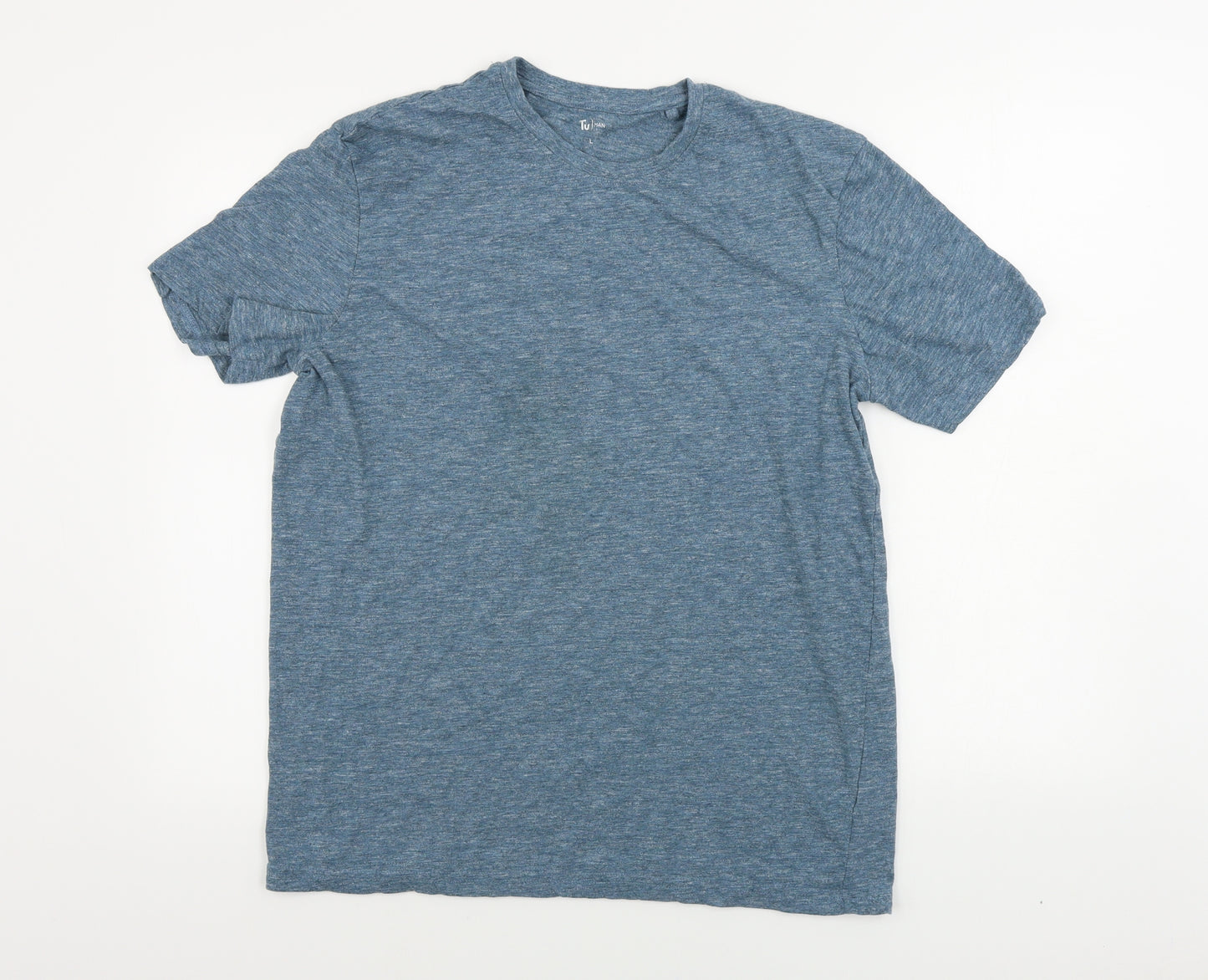 TU Mens Blue    T-Shirt Size L