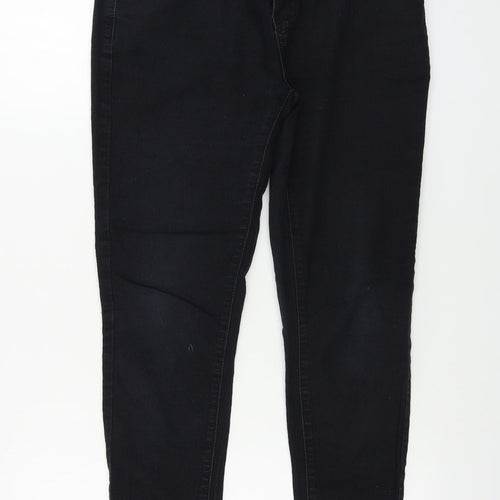 Denim & Co. Womens Black   Skinny Jeans Size 14 L24 in