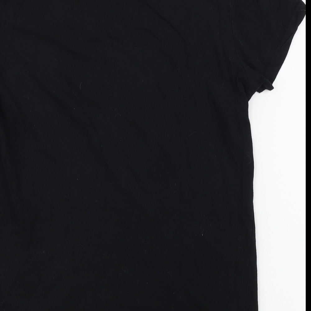 PRETTYLITTLETHING Womens Black   Basic T-Shirt Size S