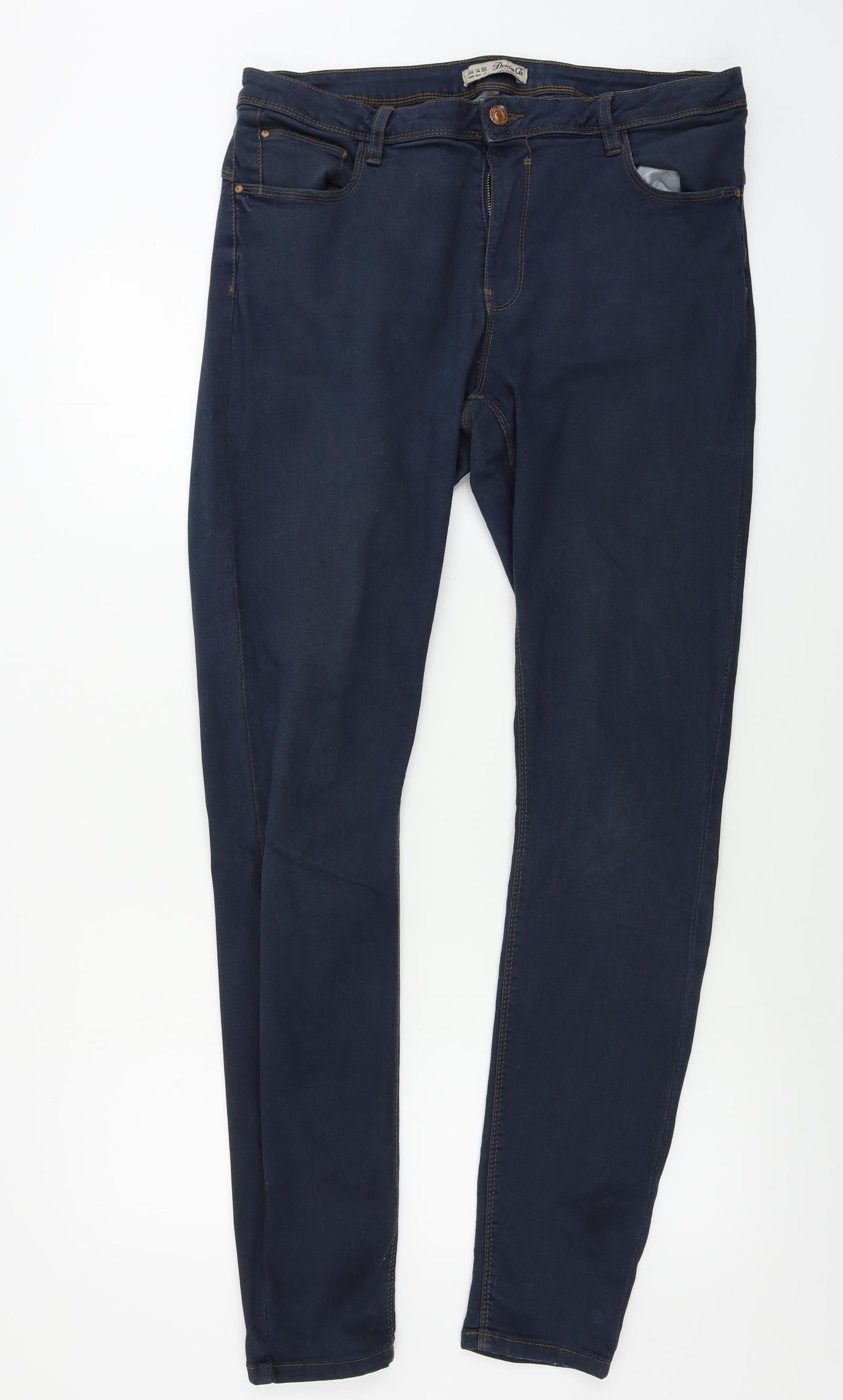 Denim & Co. Womens Blue   Skinny Jeans Size 18 L30 in