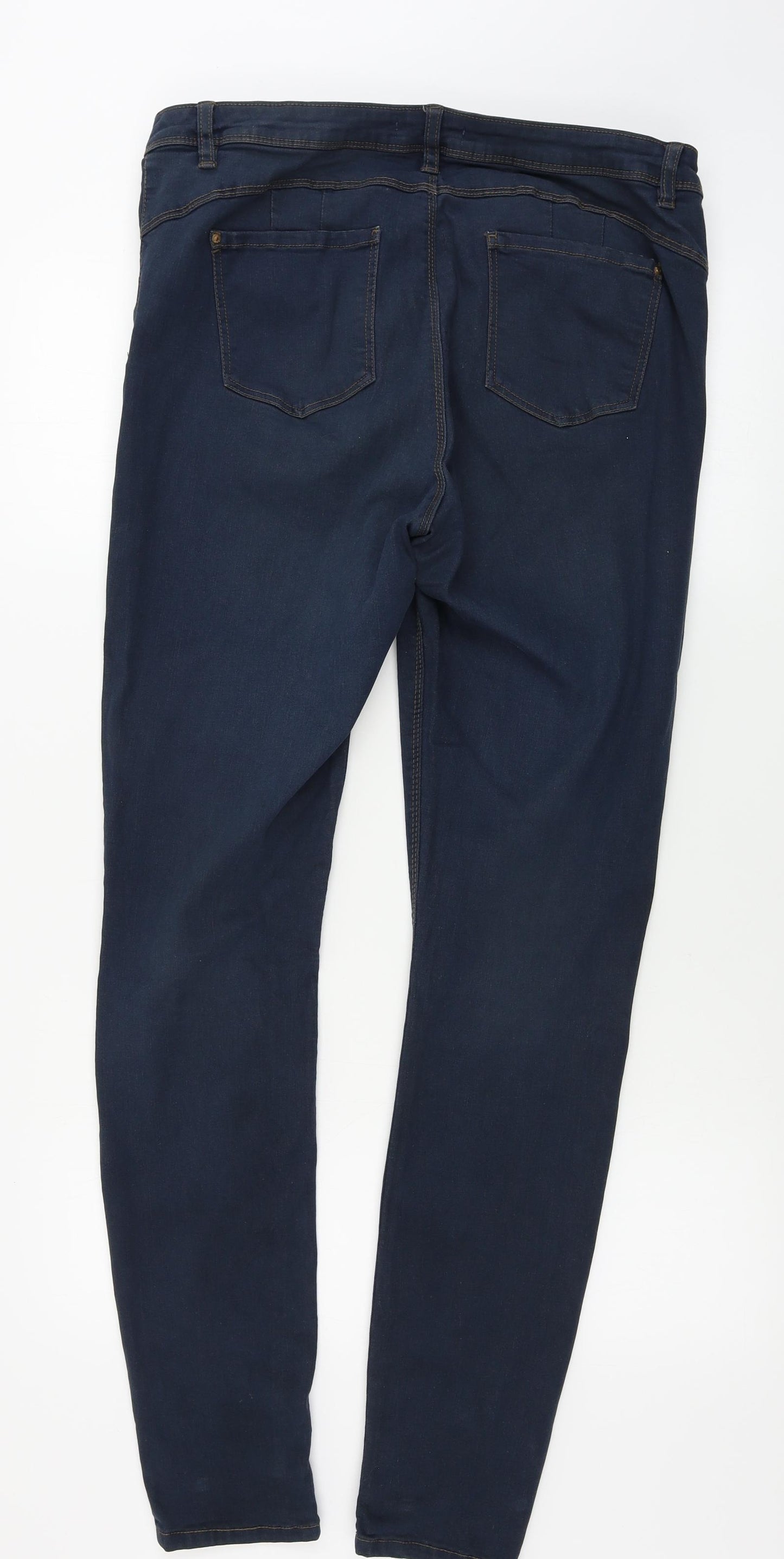 Denim & Co. Womens Blue   Skinny Jeans Size 18 L30 in