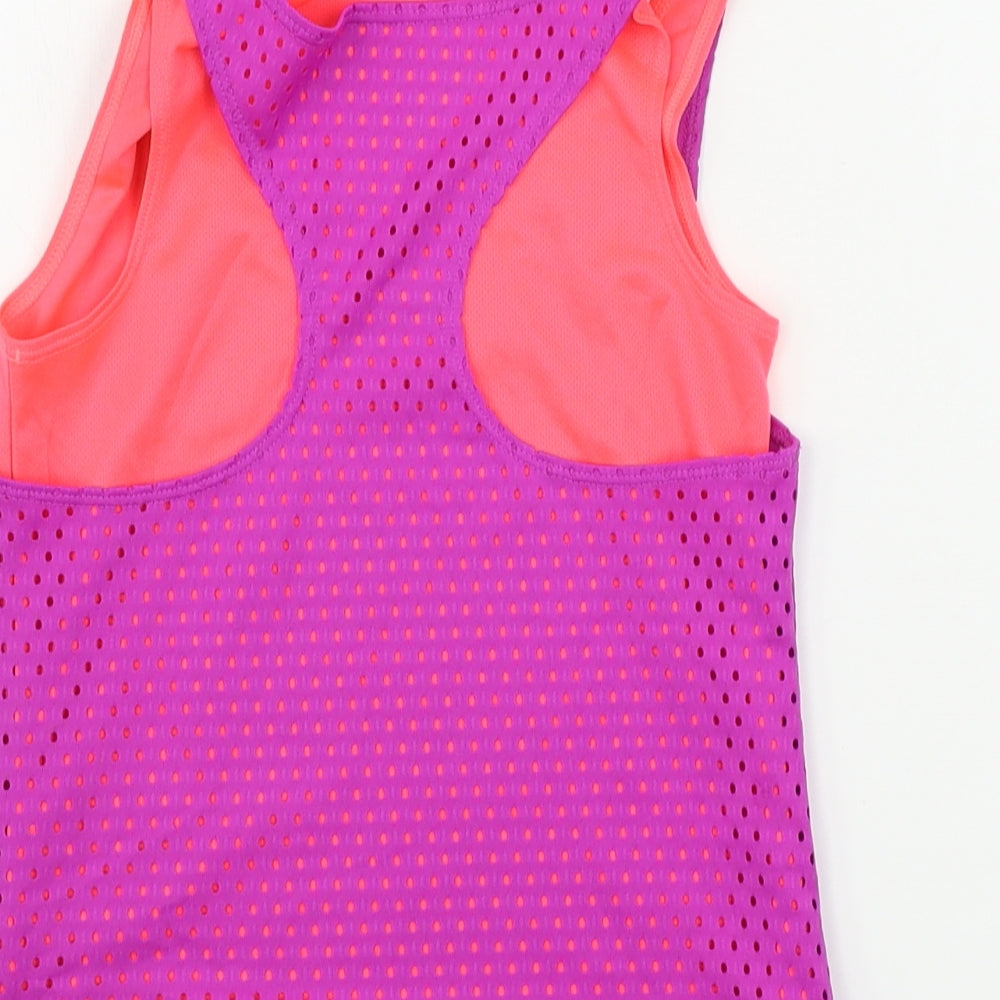 adidas  Girls Purple   Basic T-Shirt Size 7-8 Years