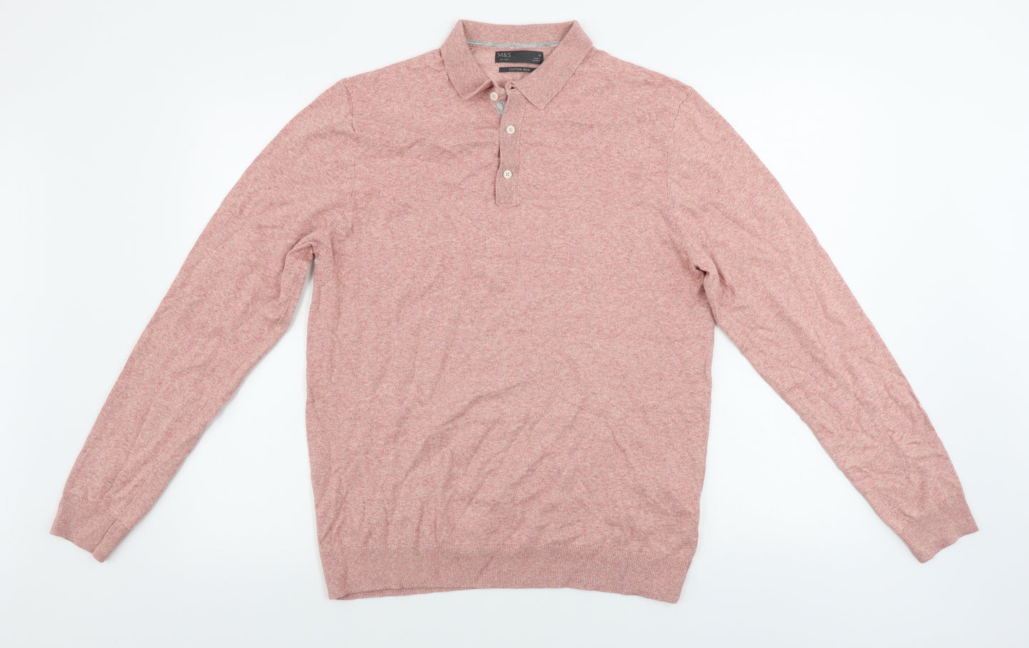 Marks and Spencer  Mens Pink    Polo Size M
