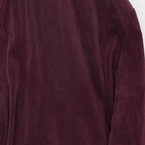 Klass  Womens Purple  Corduroy Jacket Coat Size S