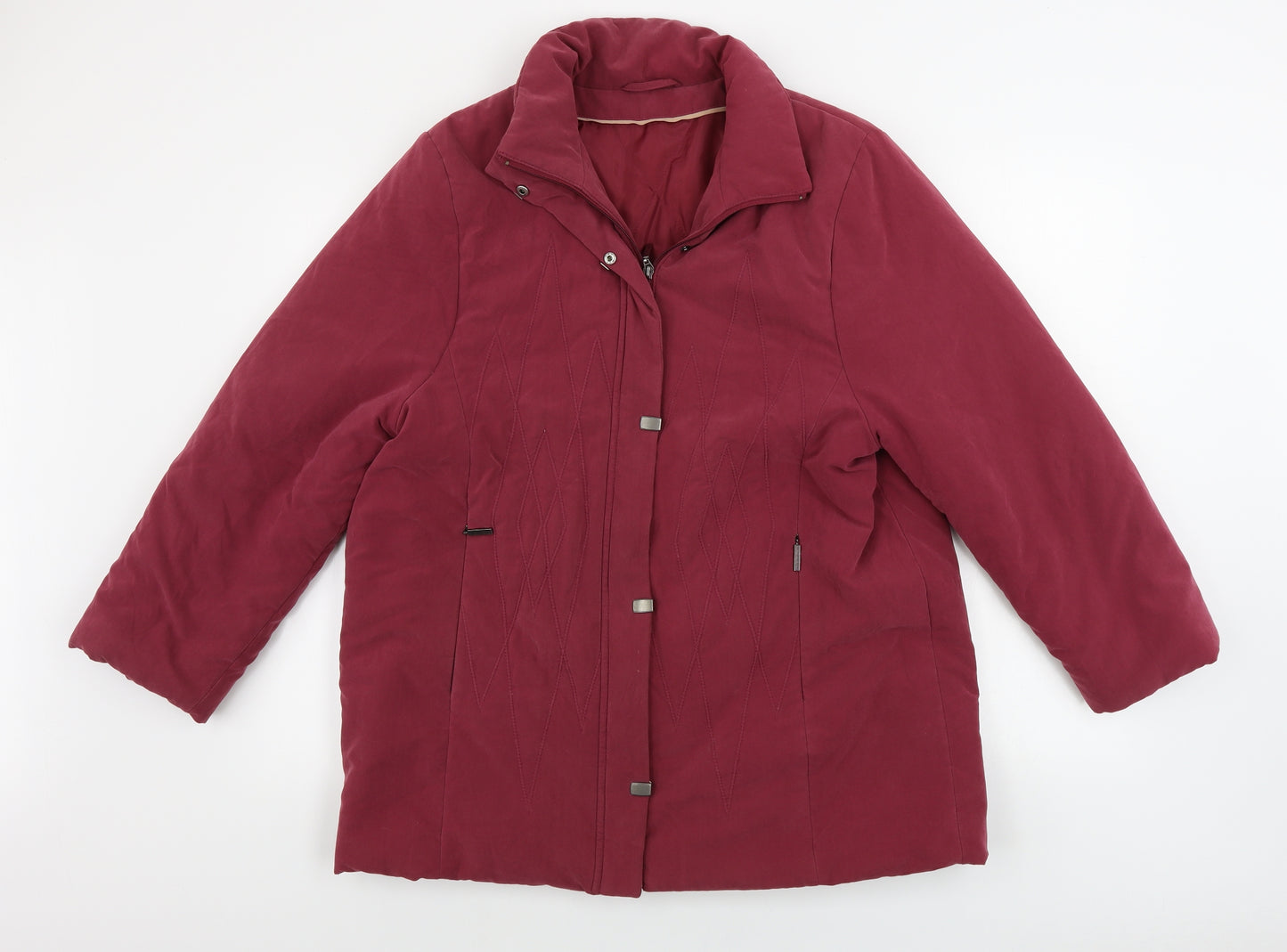 Preworn  Womens Purple   Jacket Coat Size 16