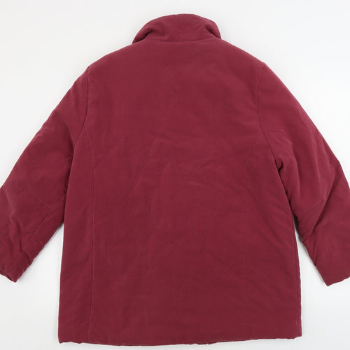 Preworn  Womens Purple   Jacket Coat Size 16