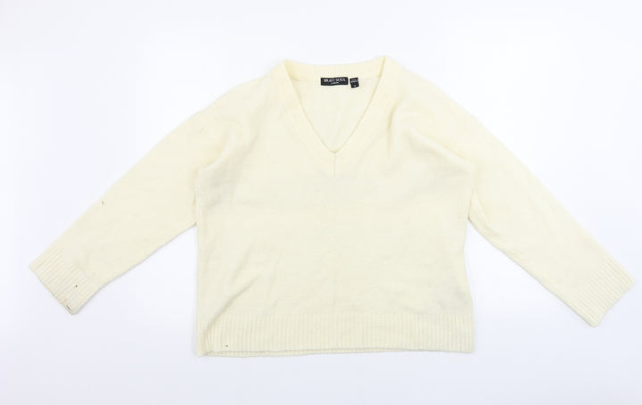 Brave Soul Womens Beige Pullover Jumper Size S