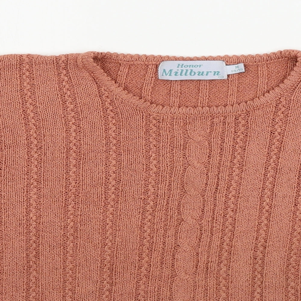 HONOUR MILLBURN    Womens Orange   Pullover Jumper Size M