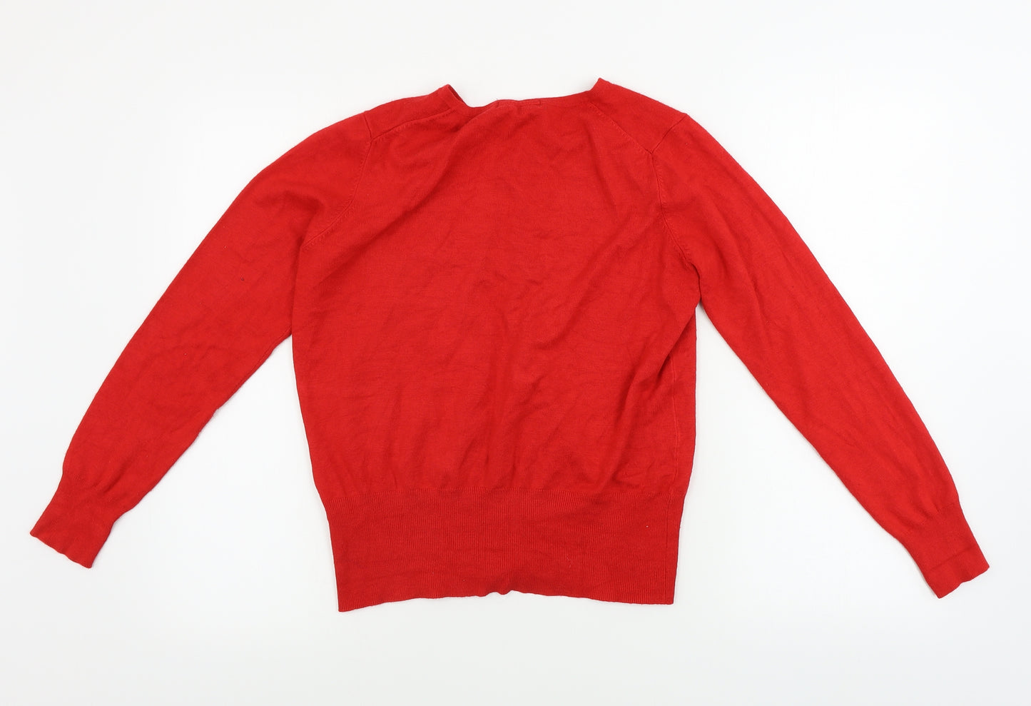 Marks and Spencer  Womens Red   Cardigan Jumper Size 14