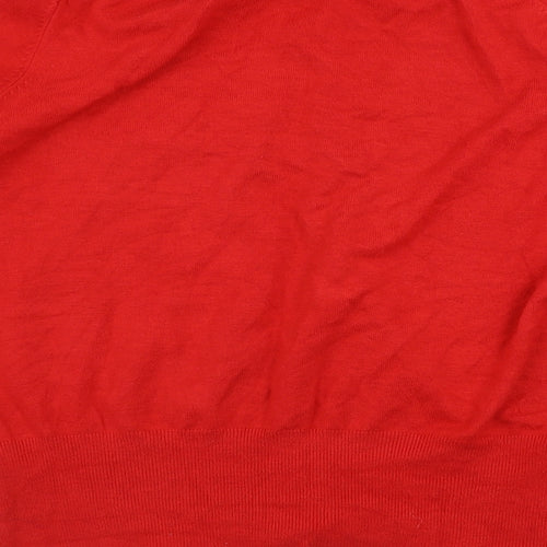 Marks and Spencer  Womens Red   Cardigan Jumper Size 14