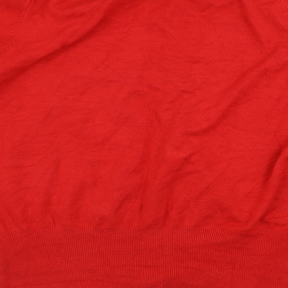 Marks and Spencer  Womens Red   Cardigan Jumper Size 14