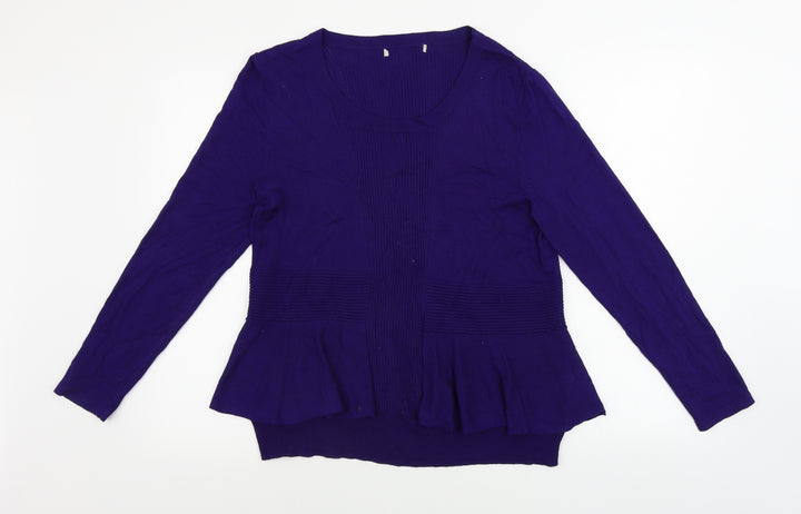 Per Una Womens Purple Pullover Jumper Size 14