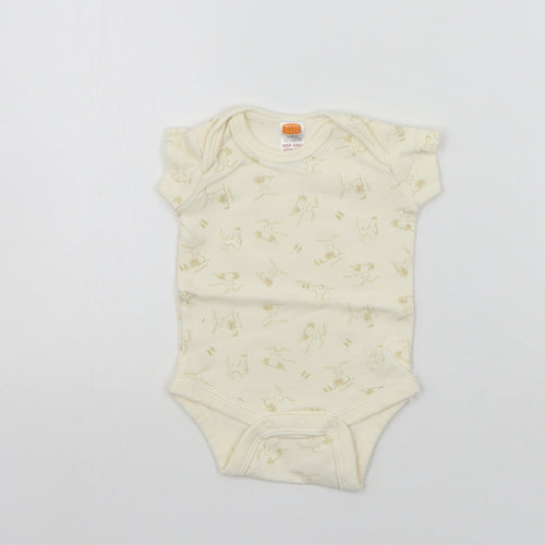 MINIMODE Baby Beige Geometric  Babygrow One-Piece Size Newborn