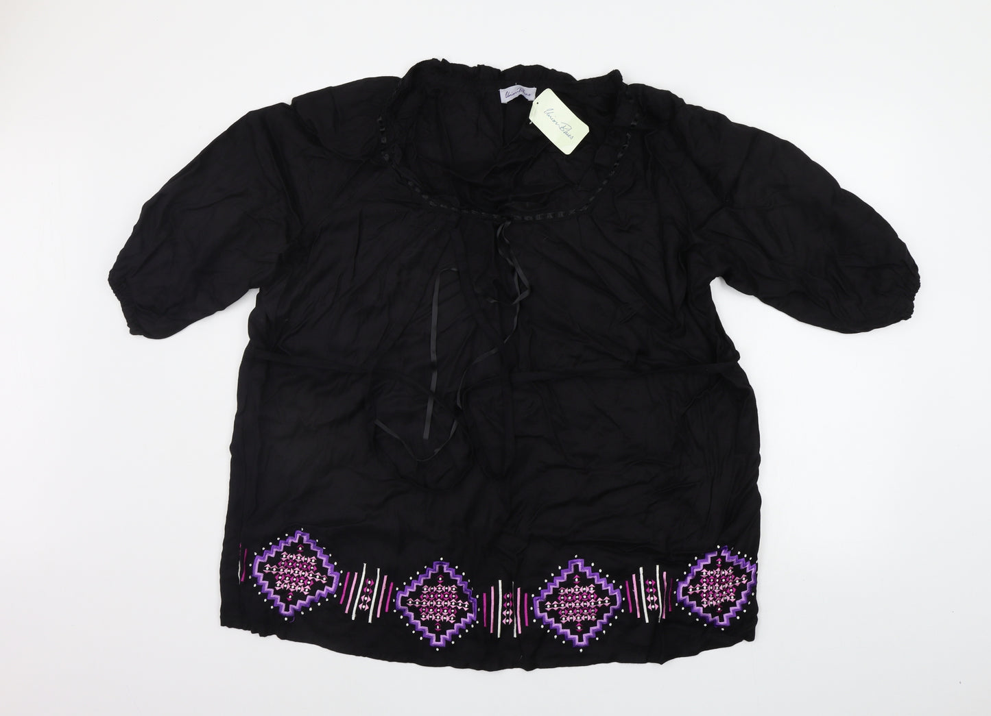union blues Womens Black   Basic Blouse Size 26  - details