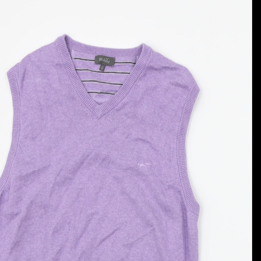Wosley Mens Purple   Pullover Jumper Size M