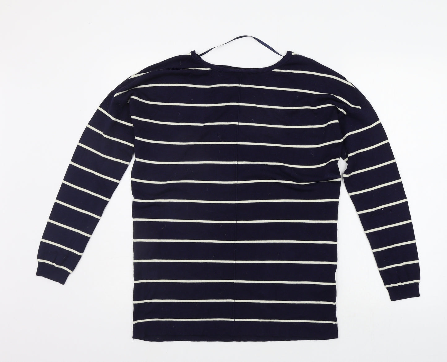 Atmosphere Womens Blue Striped  Pullover Jumper Size 12